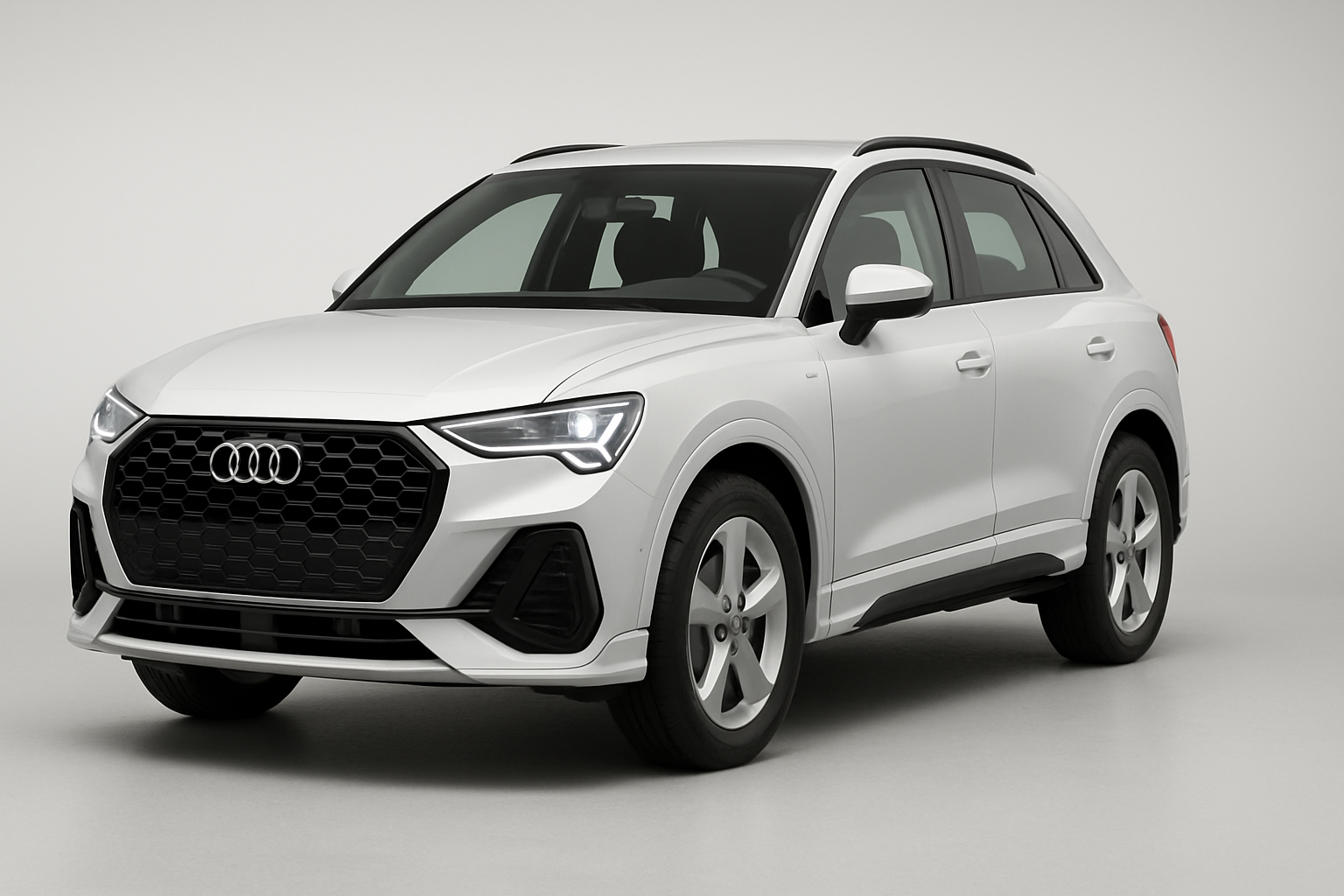 Audi Q3 2020 года, 3/4 фронт