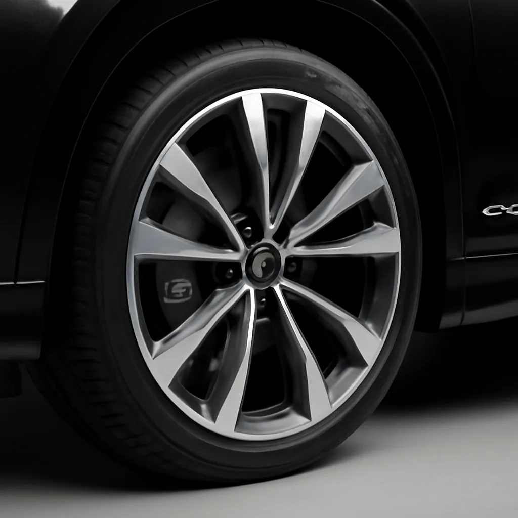 Audi Q6 e-tron 2025–2026, колёсный диск крупным планом