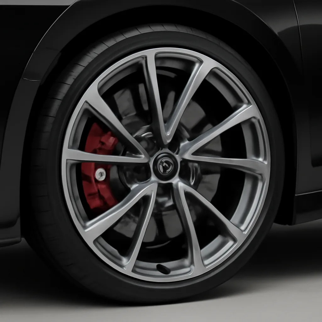 Audi RS3 2025–2026, колёсный диск крупным планом
