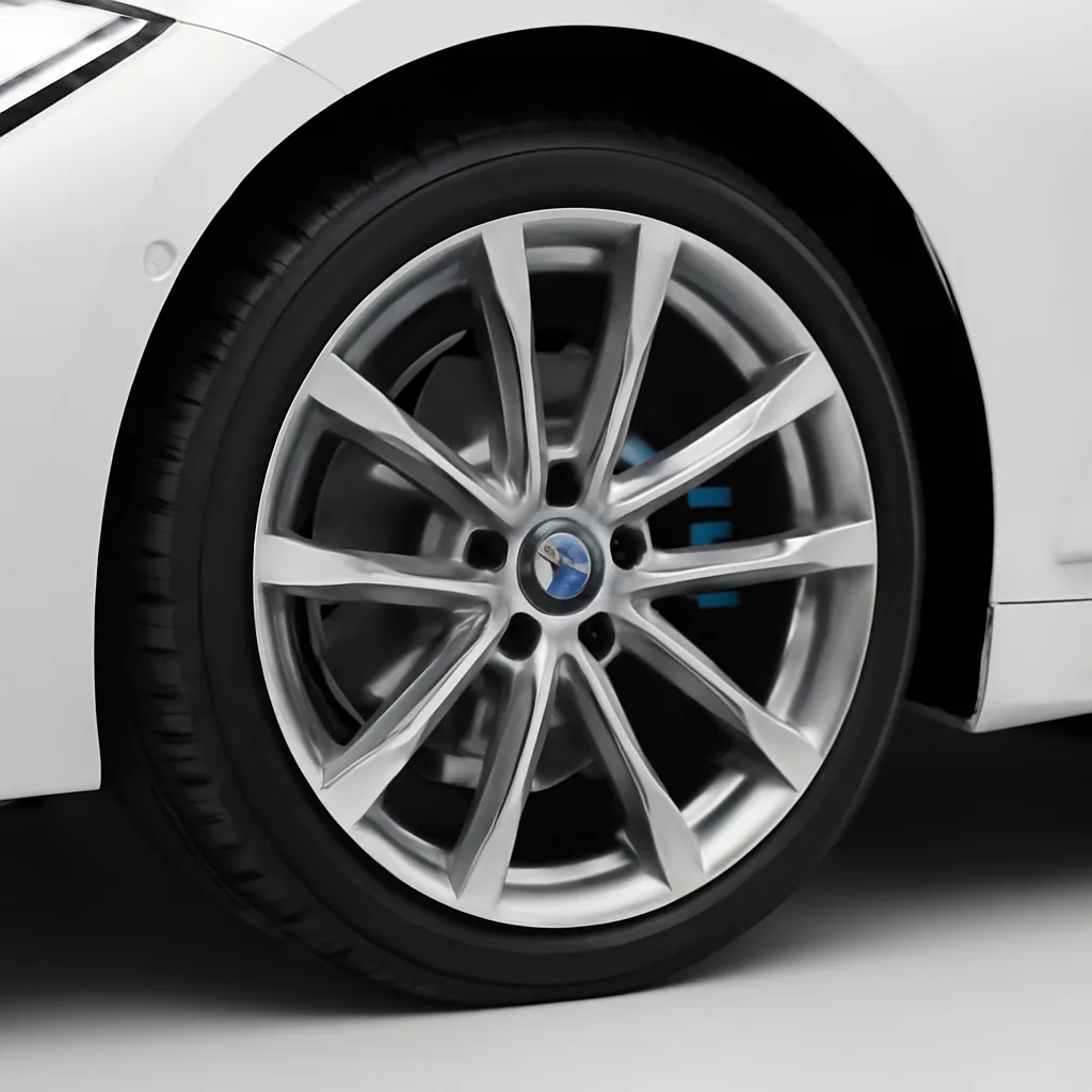 BMW 3 Series 2018–2020, колёсный диск крупным планом