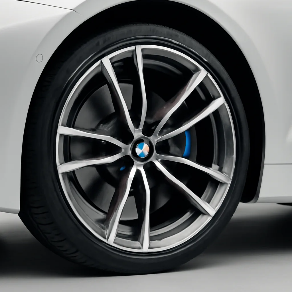 BMW 4 Series 2023–2025, колёсный диск крупным планом