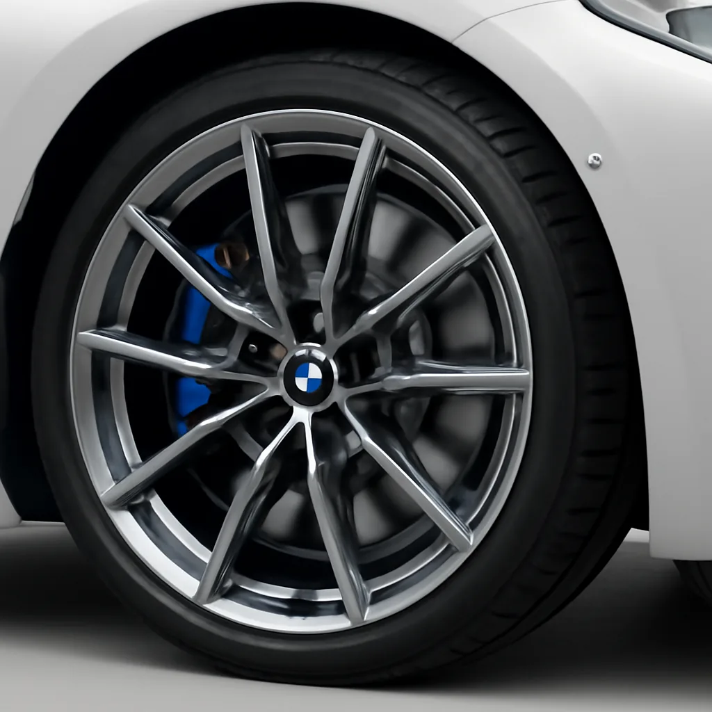BMW 8 Series 2018–2020, колёсный диск крупным планом