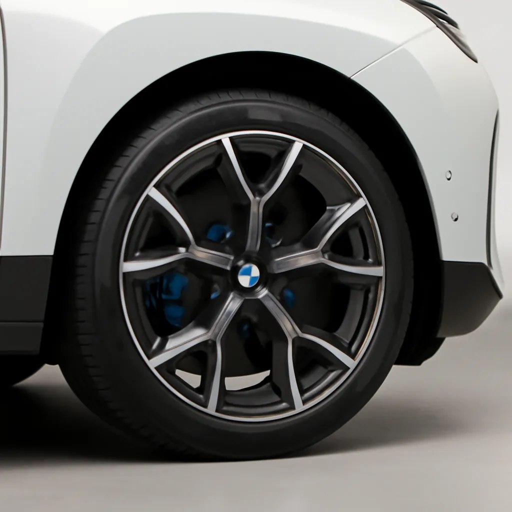 BMW iX 2021–2023, колёсный диск крупным планом