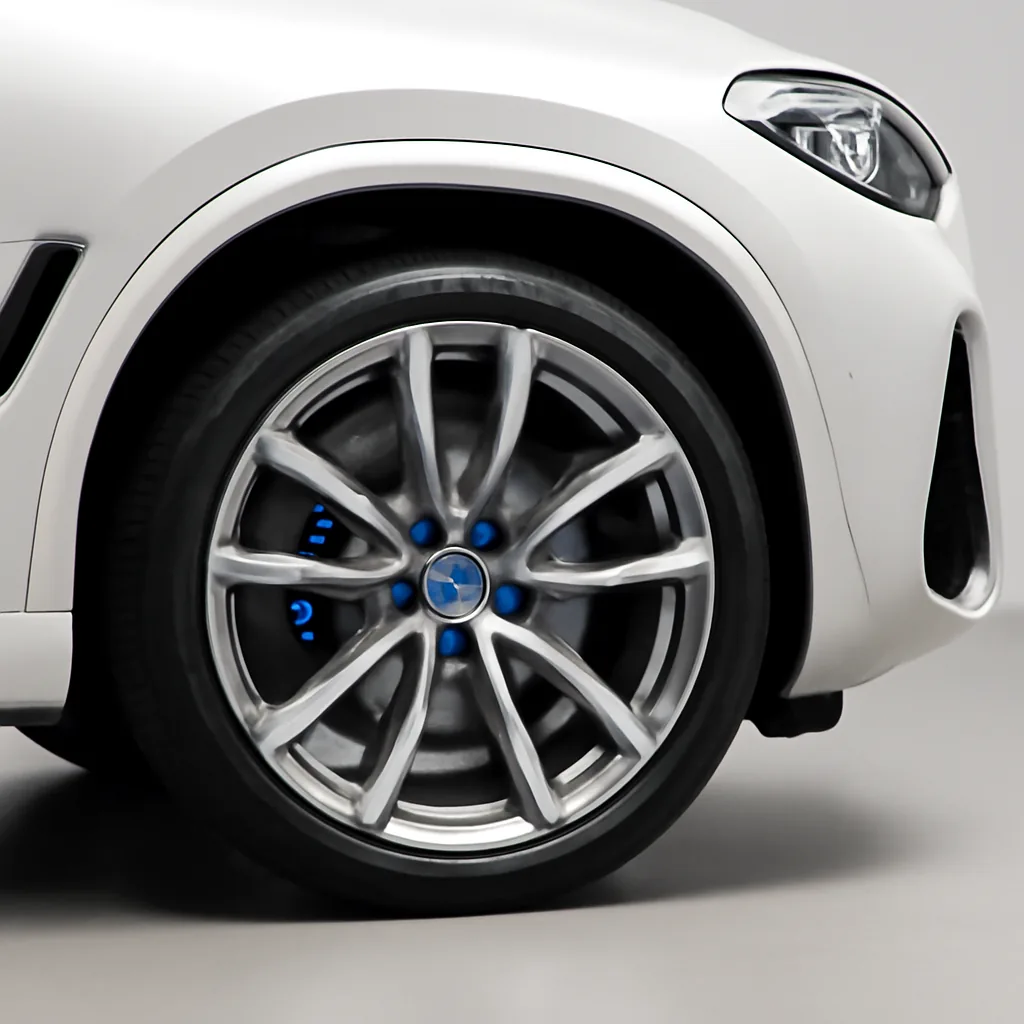 BMW X3 2024–2026, колёсный диск крупным планом