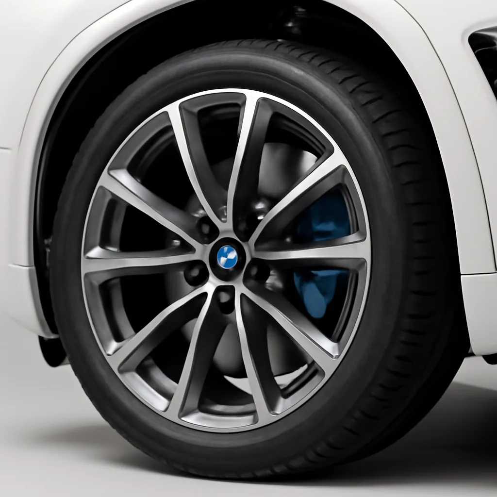 BMW X5 2018–2020, колёсный диск крупным планом
