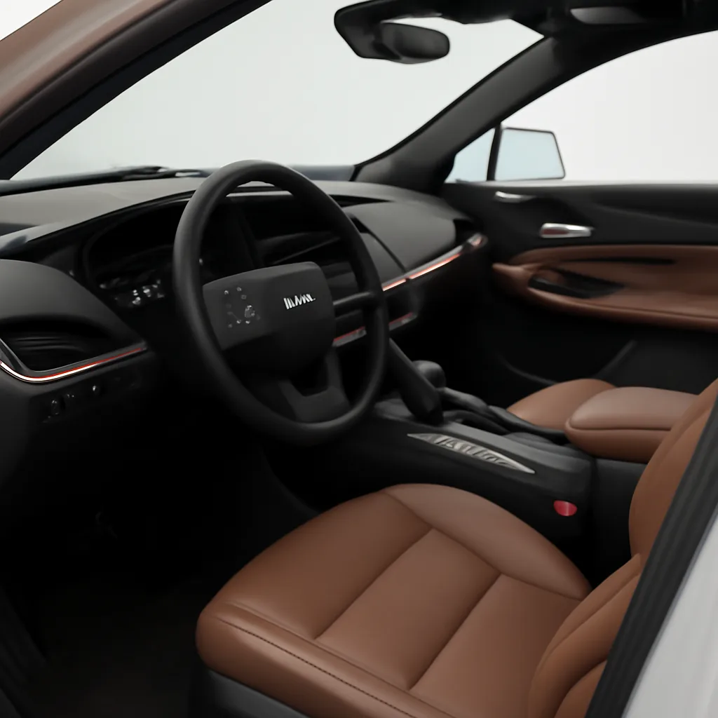Cadillac XT4 2024–2025, интерьер · приборная панель