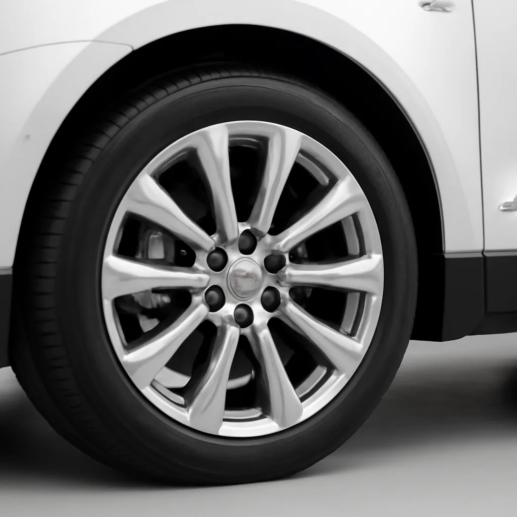 Cadillac XT5 2024–2026, колёсный диск крупным планом