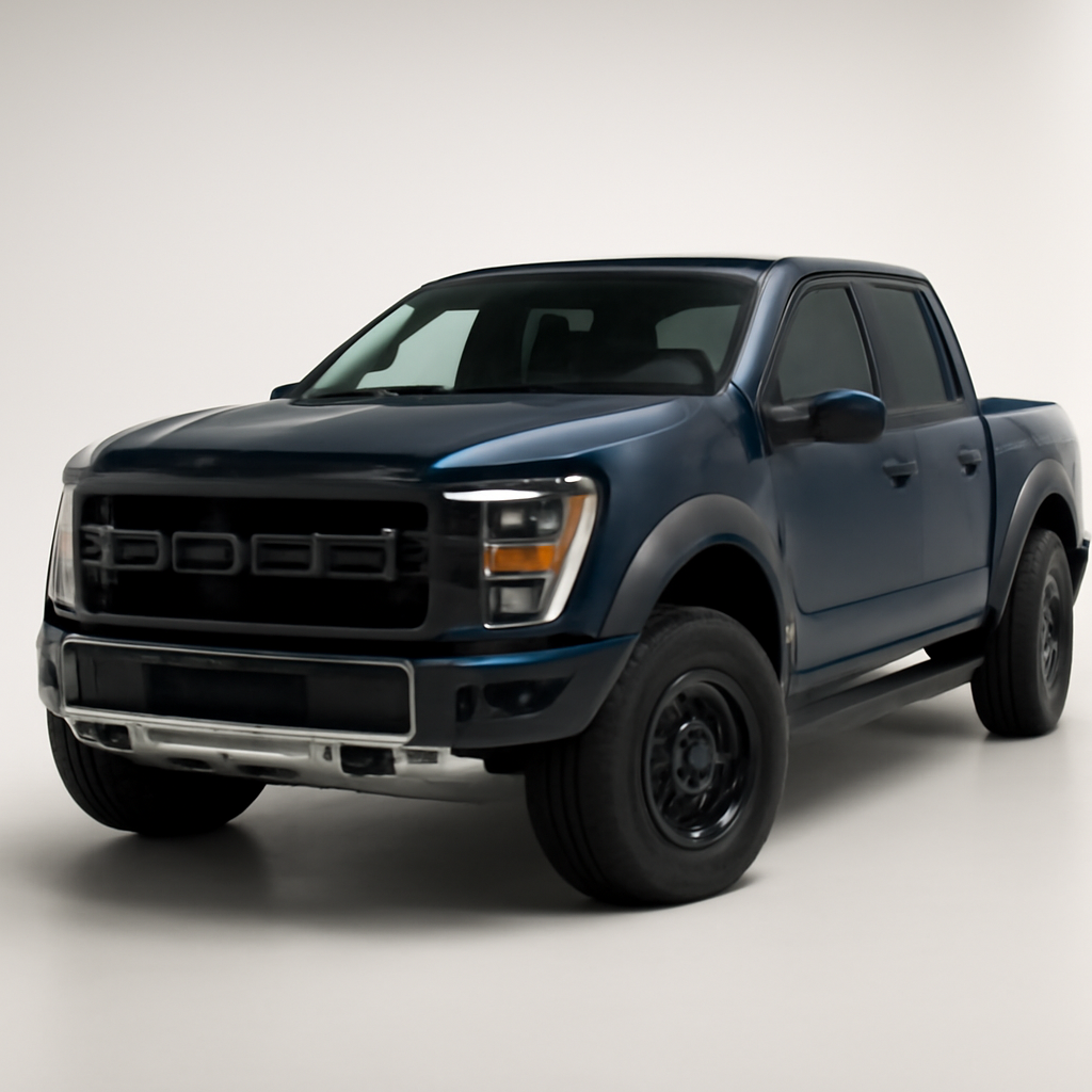Ford F-150 Raptor 2023 года, 3/4 фронт — 3/4 фронт