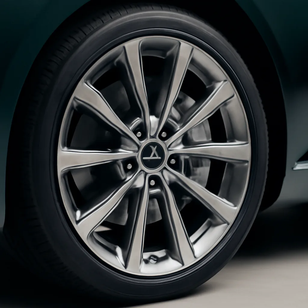 Genesis Electrified G80 2025–2026, колёсный диск крупным планом