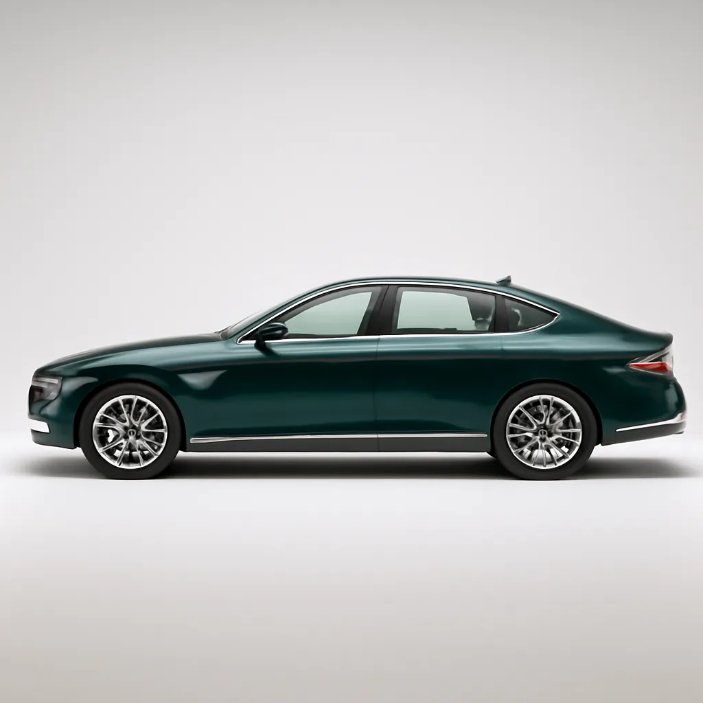 Genesis G80 2022–2024, вид сбоку