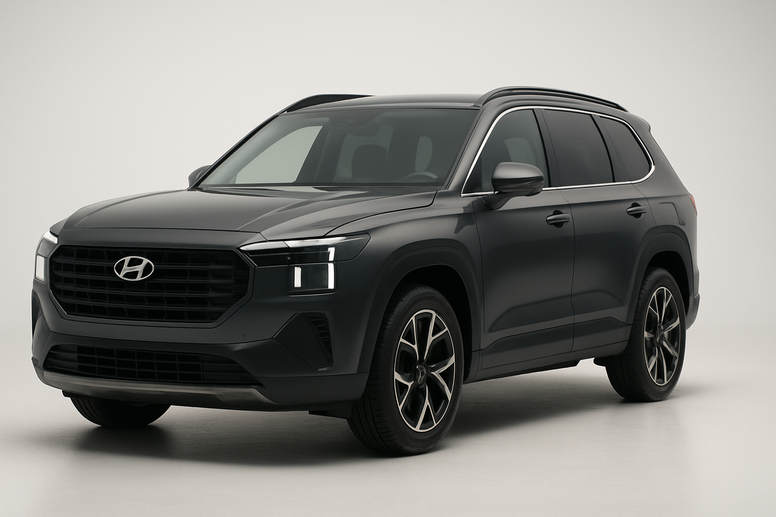 Hyundai Santa Fe 2026 года, 3/4 фронт