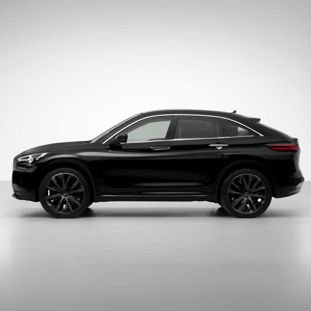 Infiniti QX55 2021 года, 3/4 фронт — Профиль