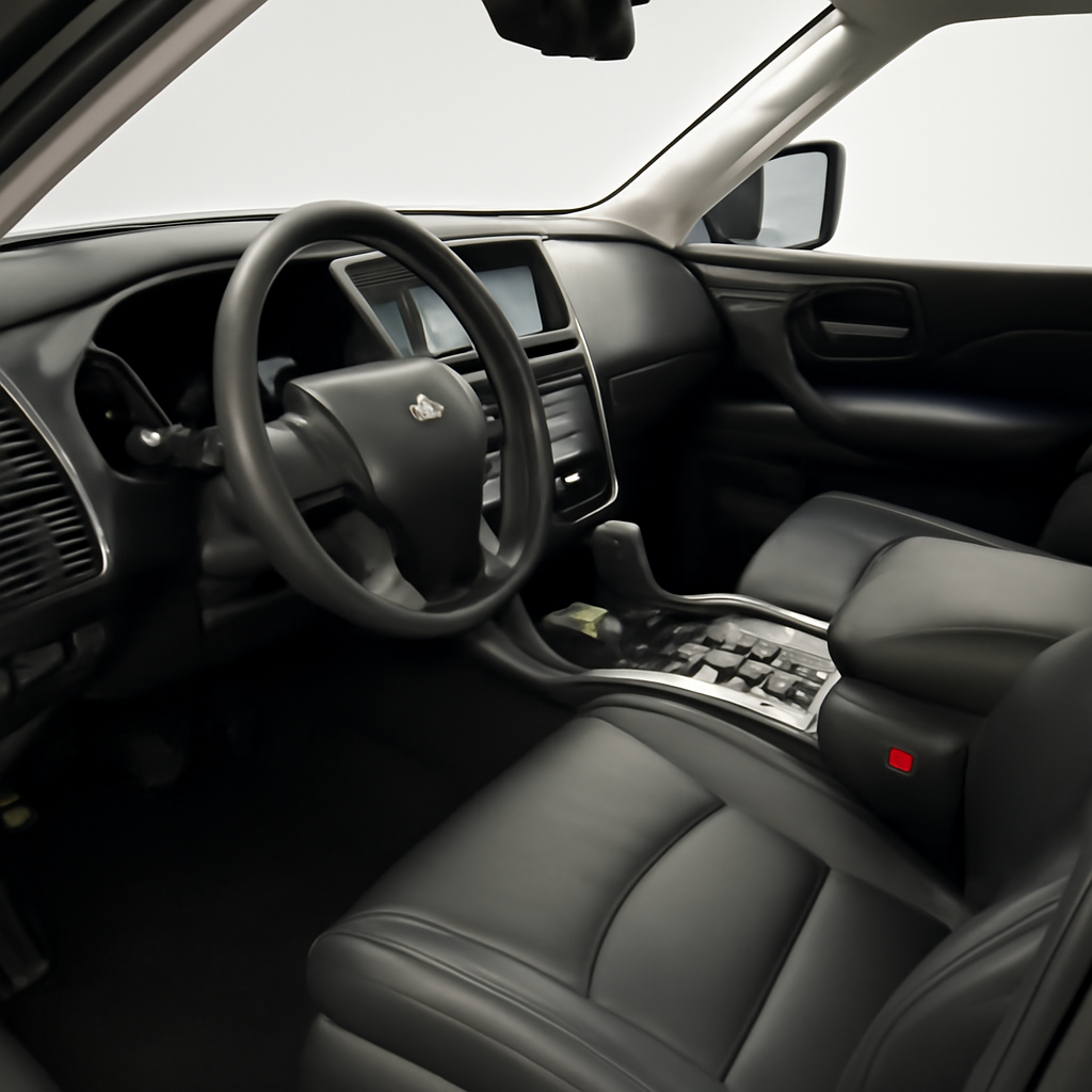 Infiniti QX80 2025 года, 3/4 фронт — Интерьер