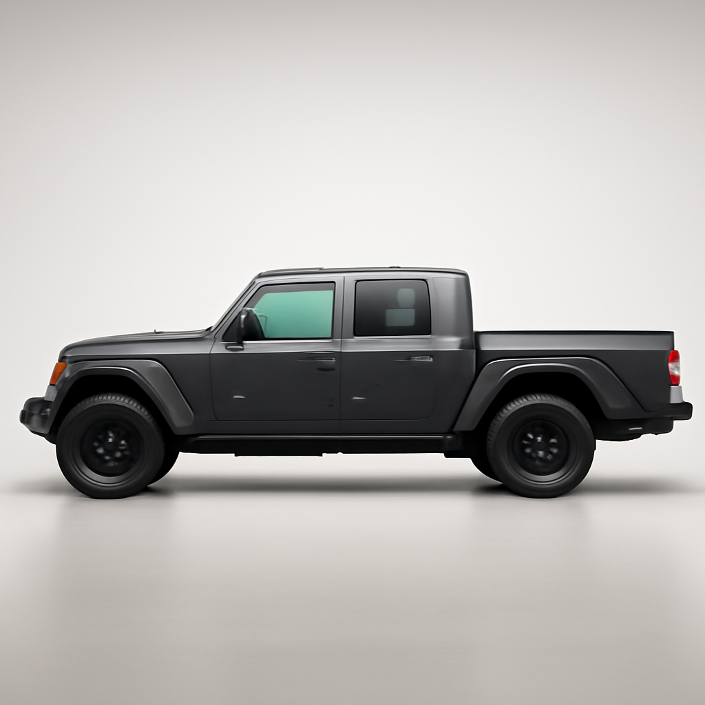 Jeep Gladiator 2024 года, 3/4 фронт — Профиль