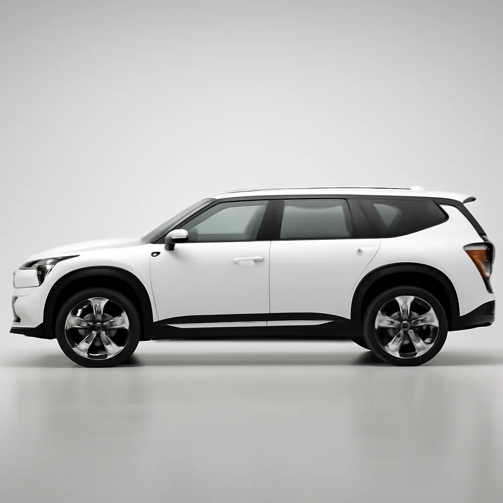 Kia EV9 2023–2025, вид сбоку