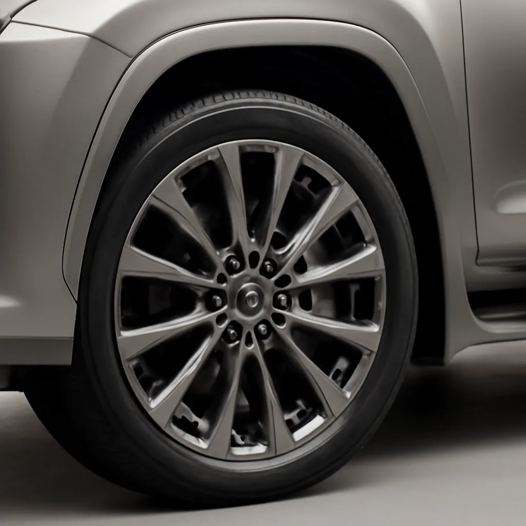 Lexus LX 2024–2026, колёсный диск крупным планом