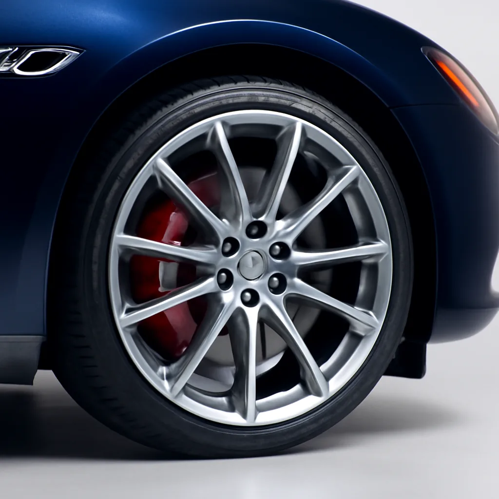 Maserati Quattroporte 2016–2018, колёсный диск крупным планом