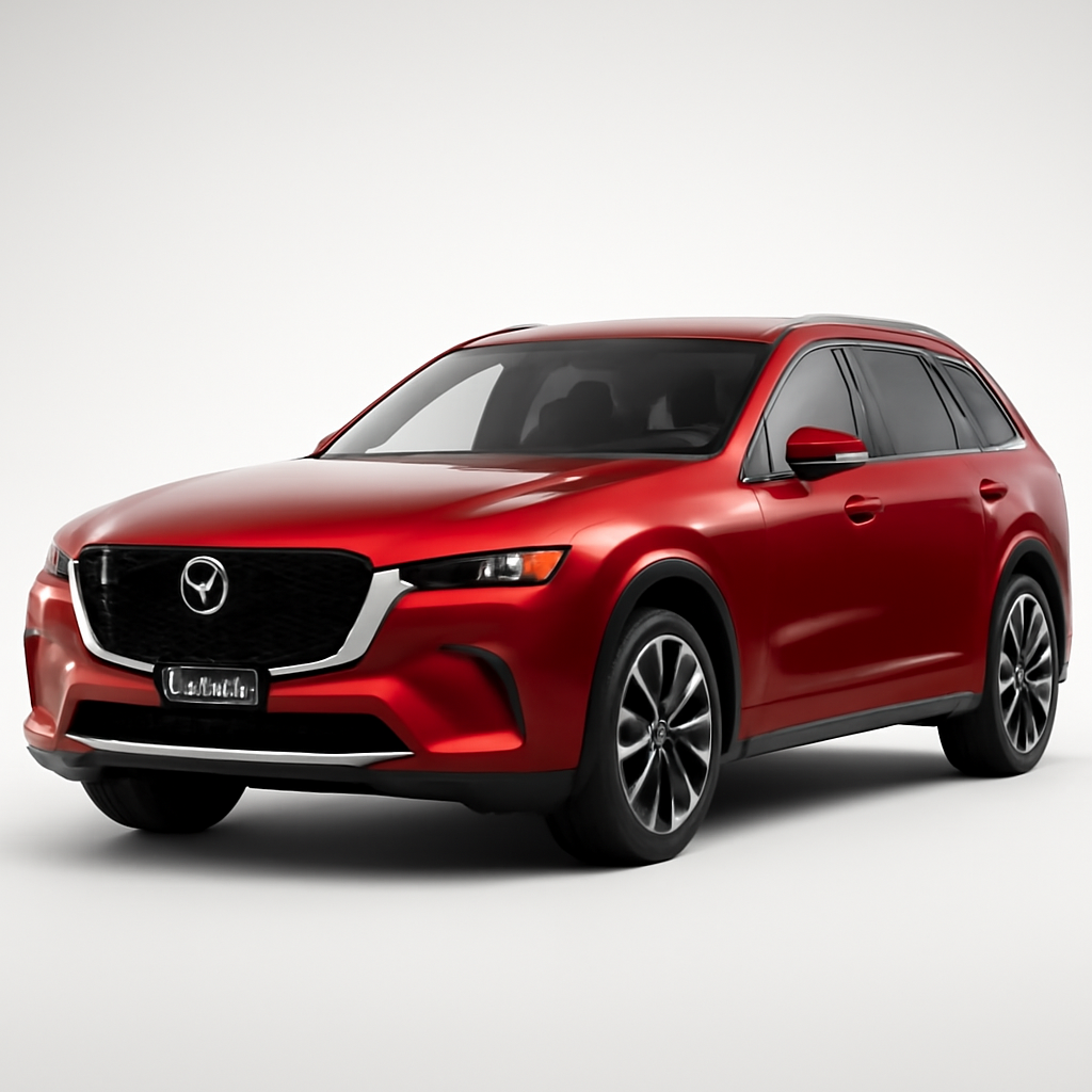 Mazda CX-90 2025 года, 3/4 фронт — 3/4 фронт