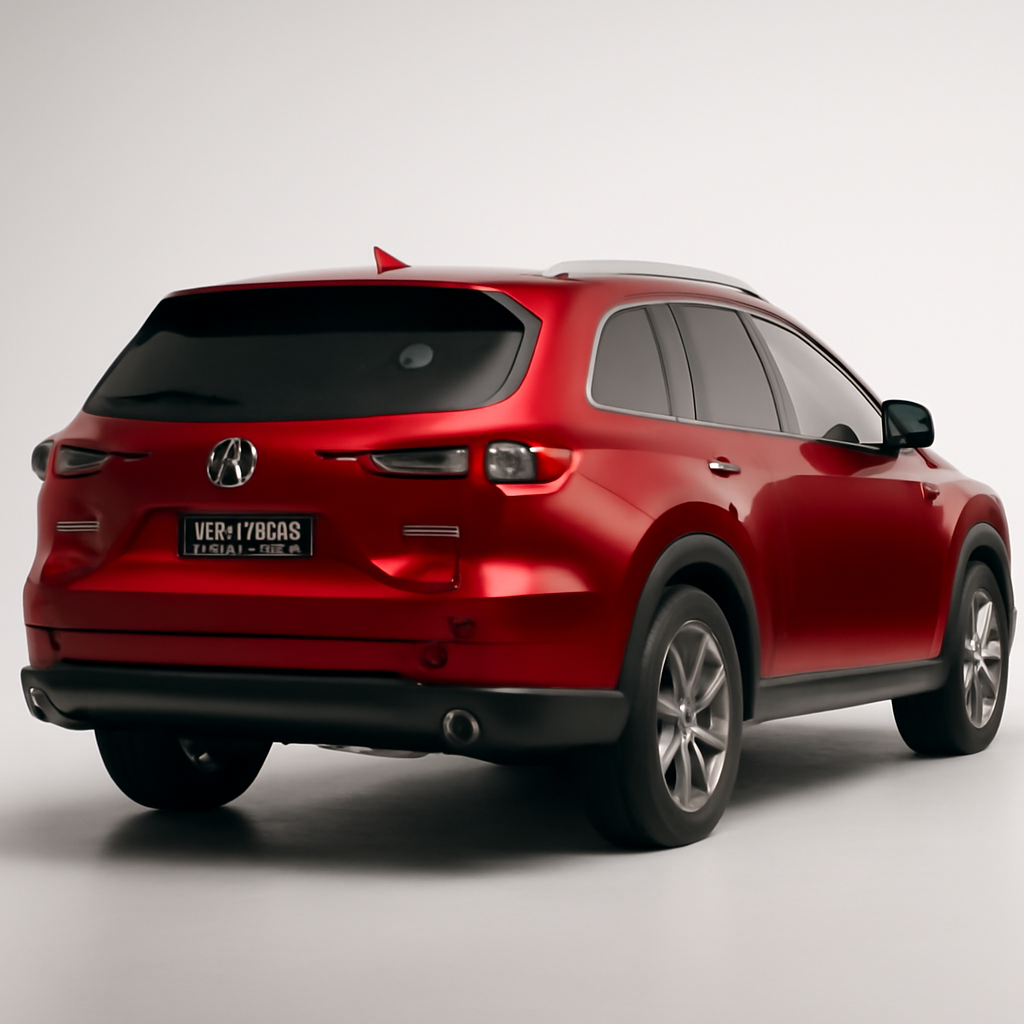 Mazda CX-90 2025 года, 3/4 фронт — 3/4 зад