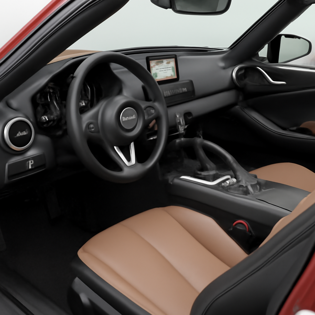 Mazda MX-5 2023 года, 3/4 фронт — Интерьер