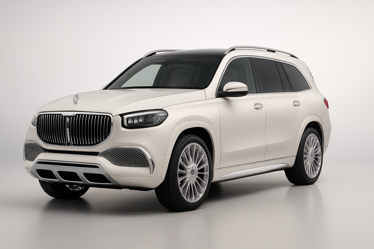 Mercedes-Benz Maybach GLS 2026 года, 3/4 фронт