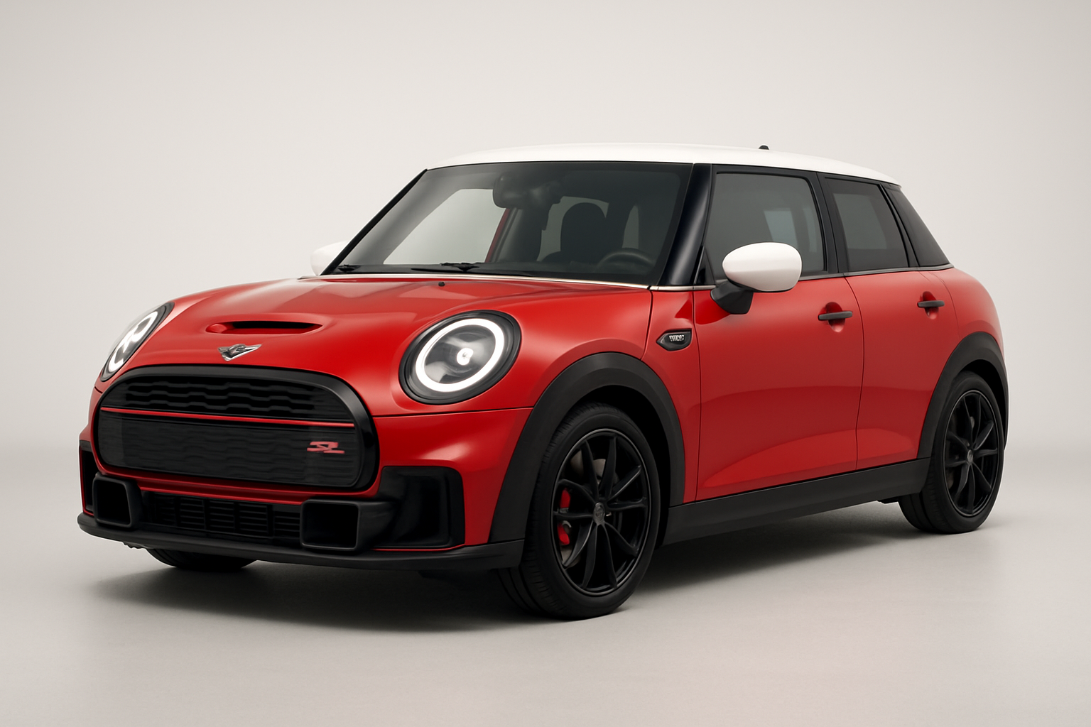 MINI JCW 2025 года, 3/4 фронт