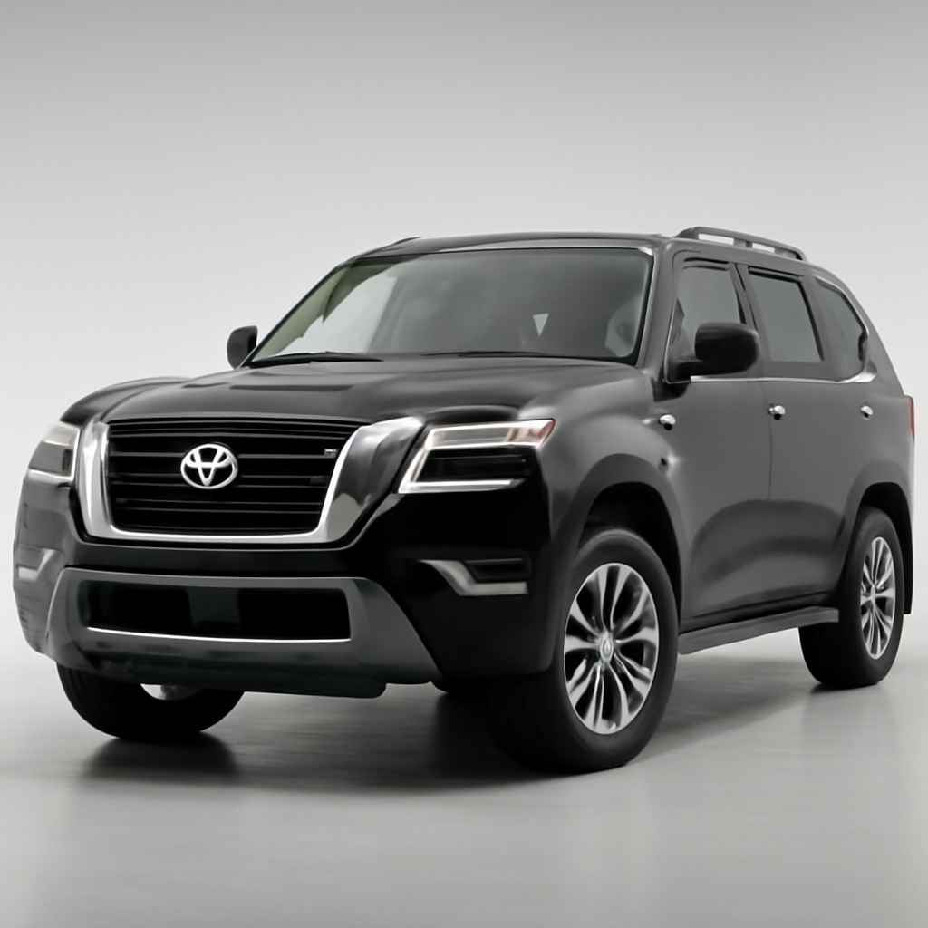 Nissan Armada 2026 года, 3/4 фронт — 3/4 фронт