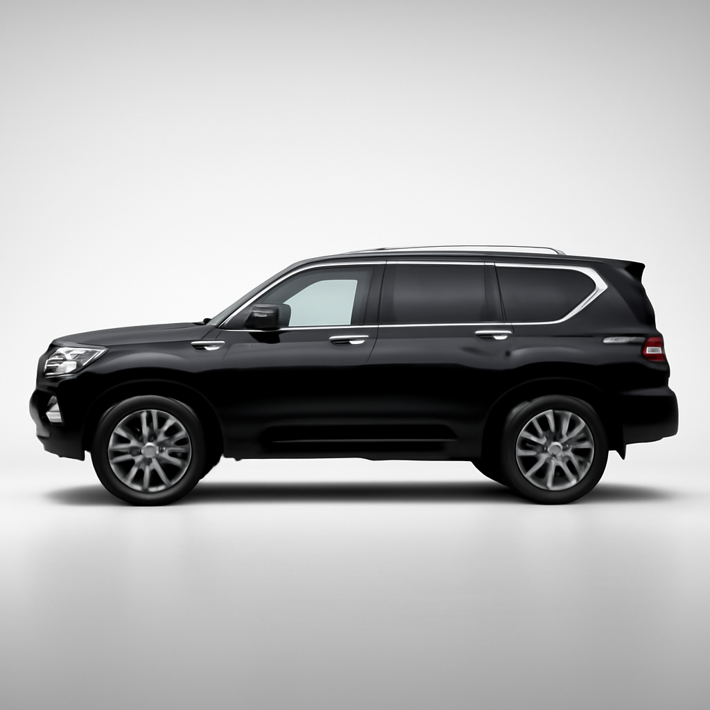 Nissan Patrol 2024 года, 3/4 фронт — Профиль
