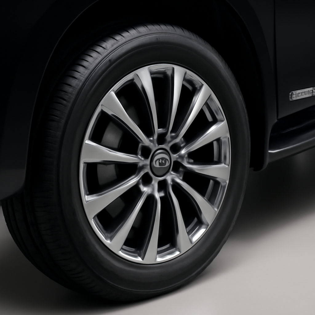 Nissan Patrol 2024 года, 3/4 фронт — Деталь