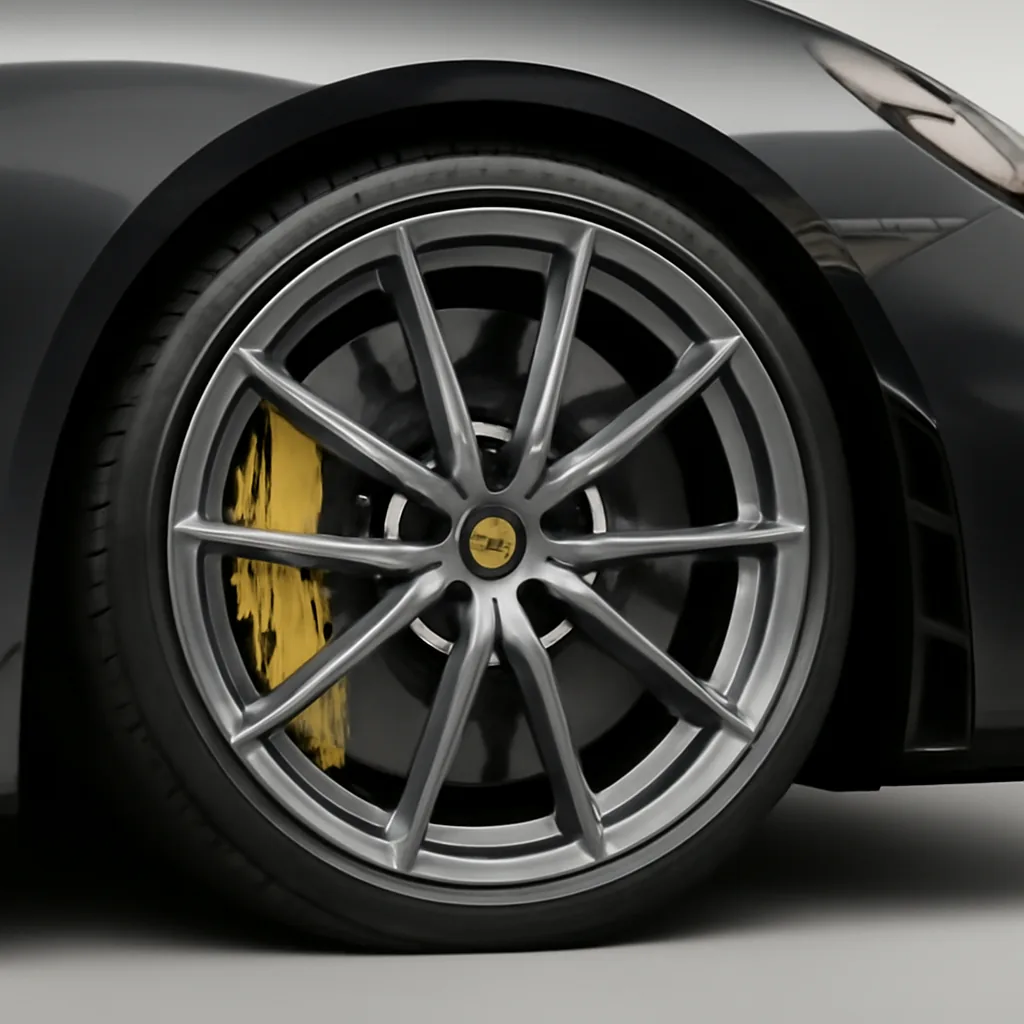 Porsche 718 2024–2026, колёсный диск крупным планом