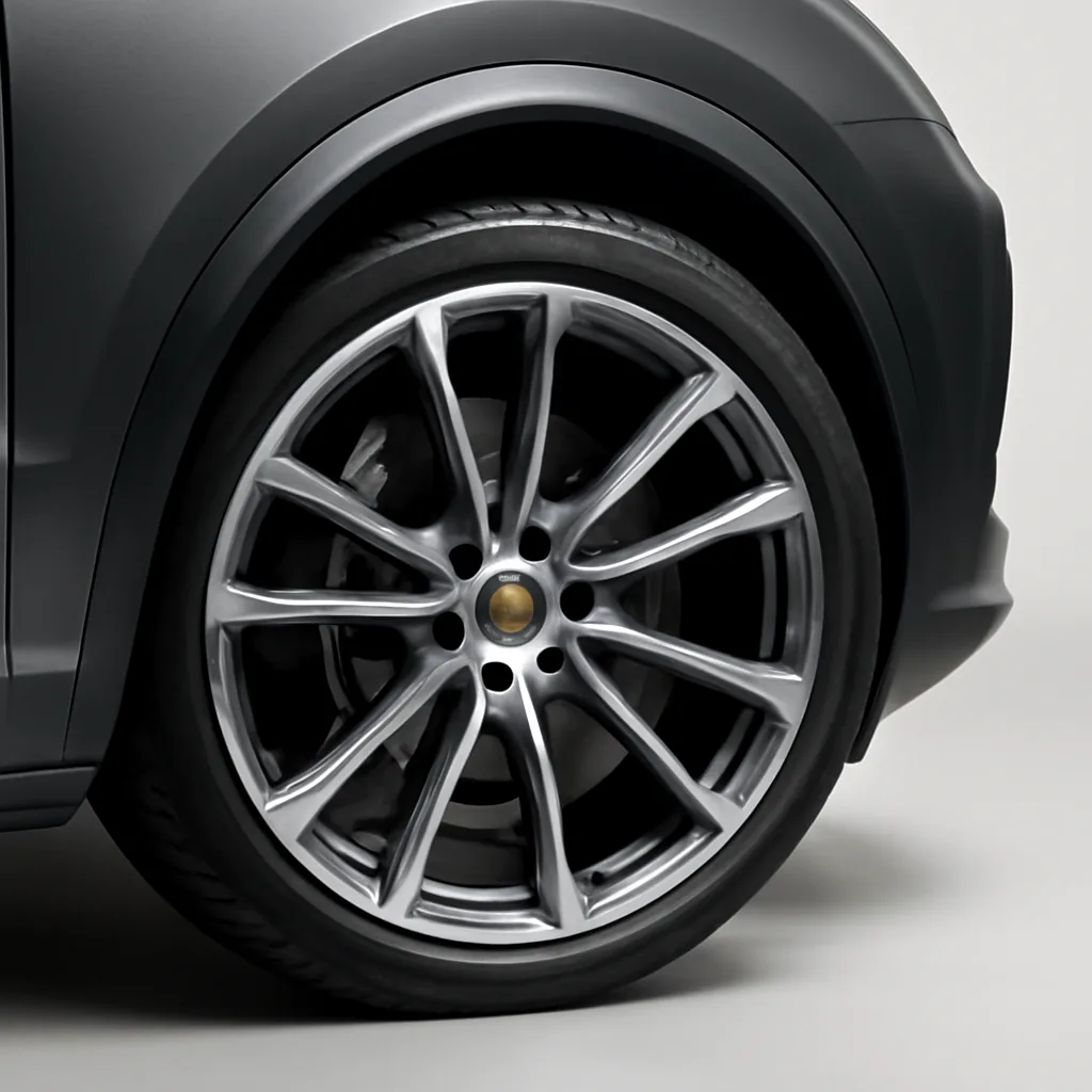 Porsche Cayenne Electric 2025–2026, колёсный диск крупным планом