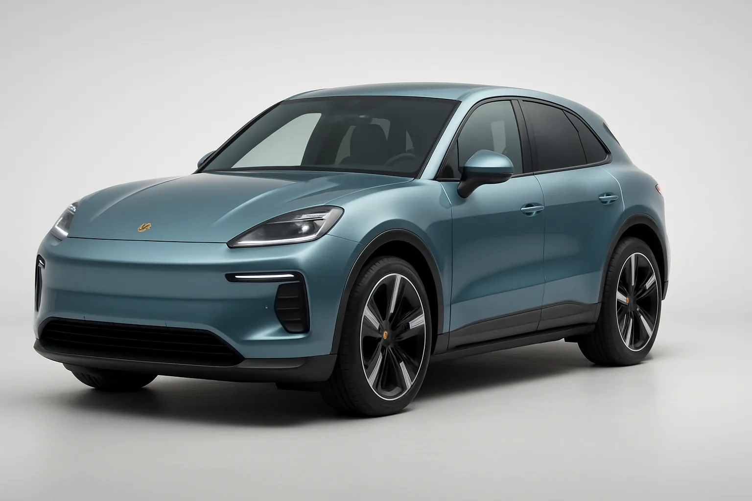 Porsche Macan Electric 2025–2026, 3/4 фронт
