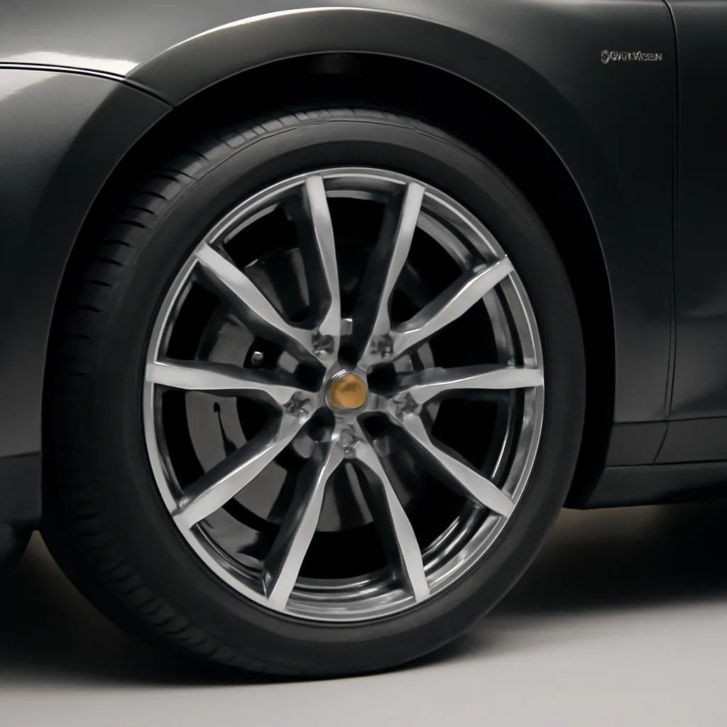 Porsche Macan Electric 2025–2026, колёсный диск крупным планом