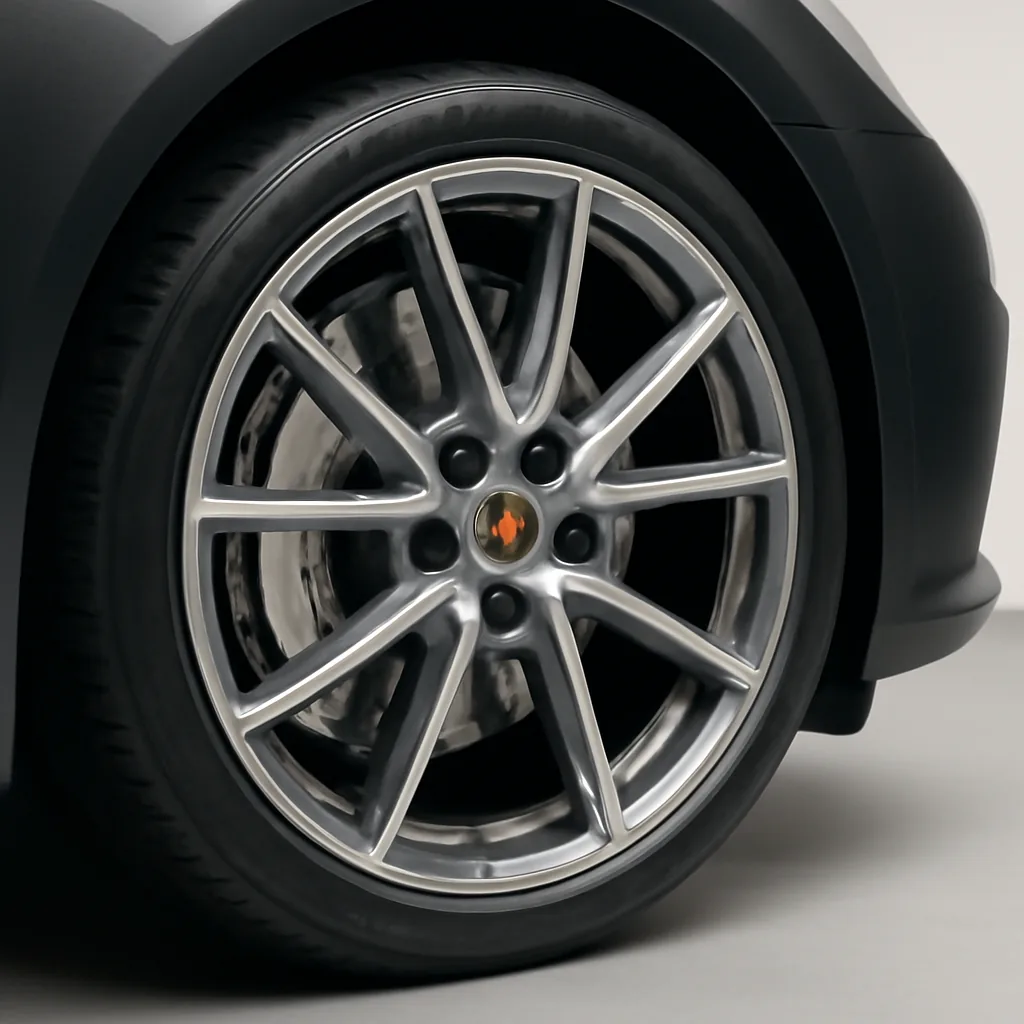 Porsche Panamera 2023–2025, колёсный диск крупным планом