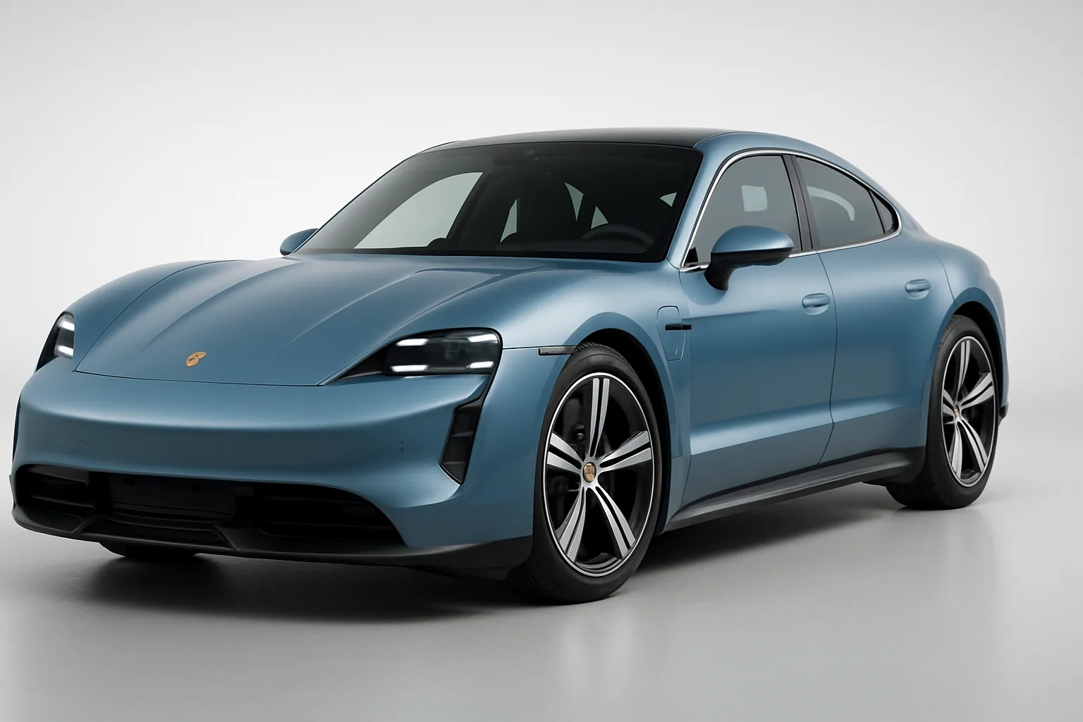 Porsche Taycan 2024–2026, 3/4 фронт