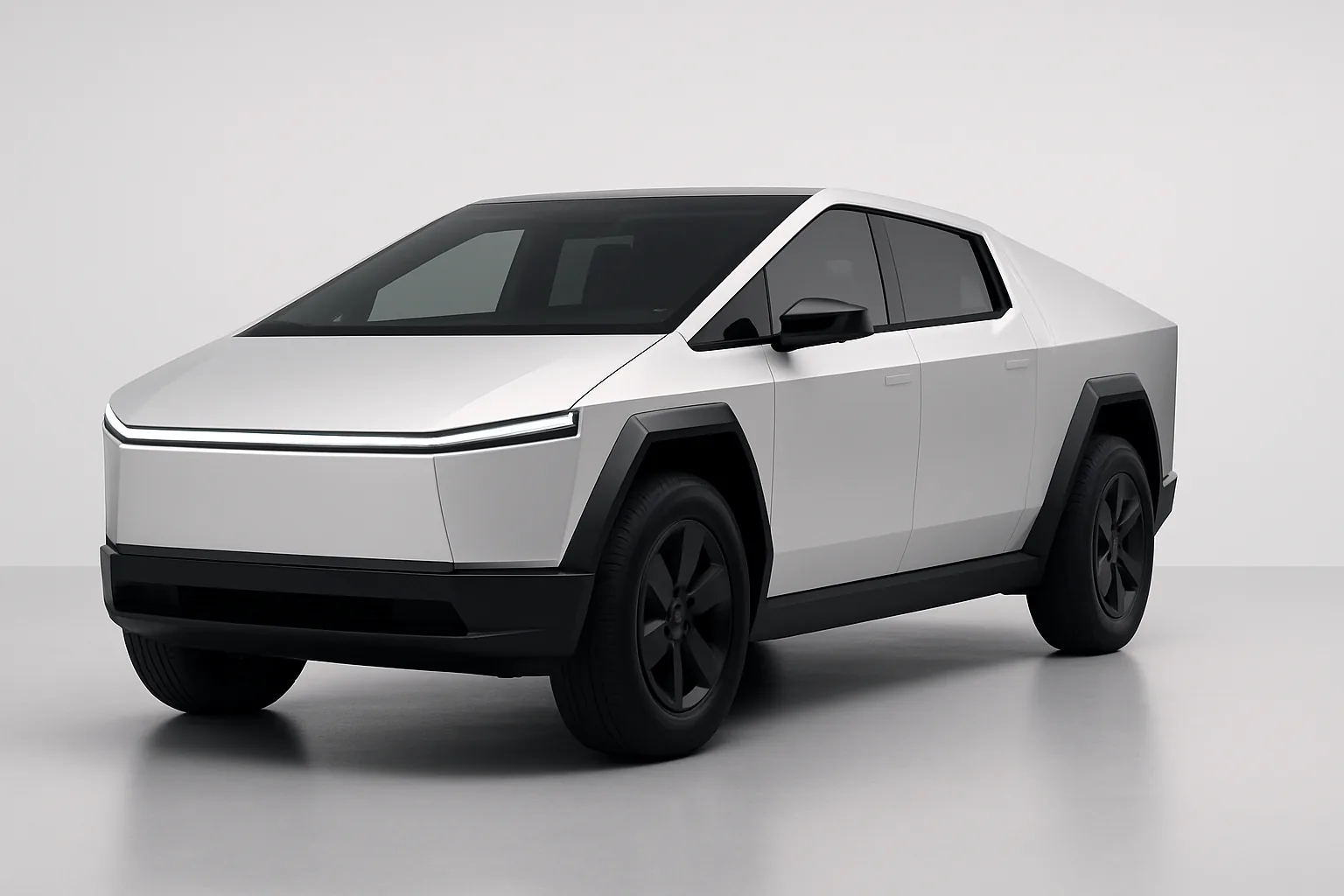 Tesla Cybertruck 2025–2026, 3/4 фронт