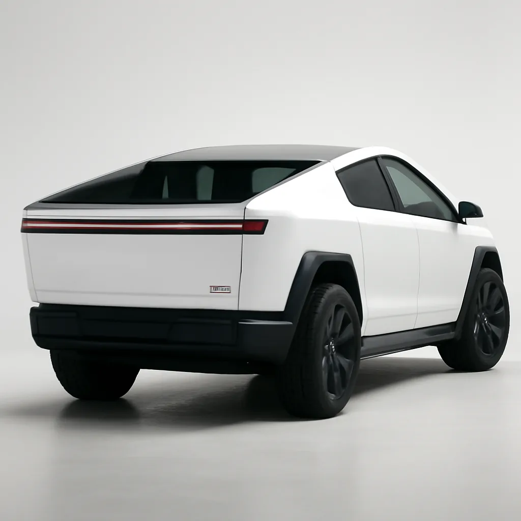 Tesla Cybertruck 2025–2026, 3/4 зад