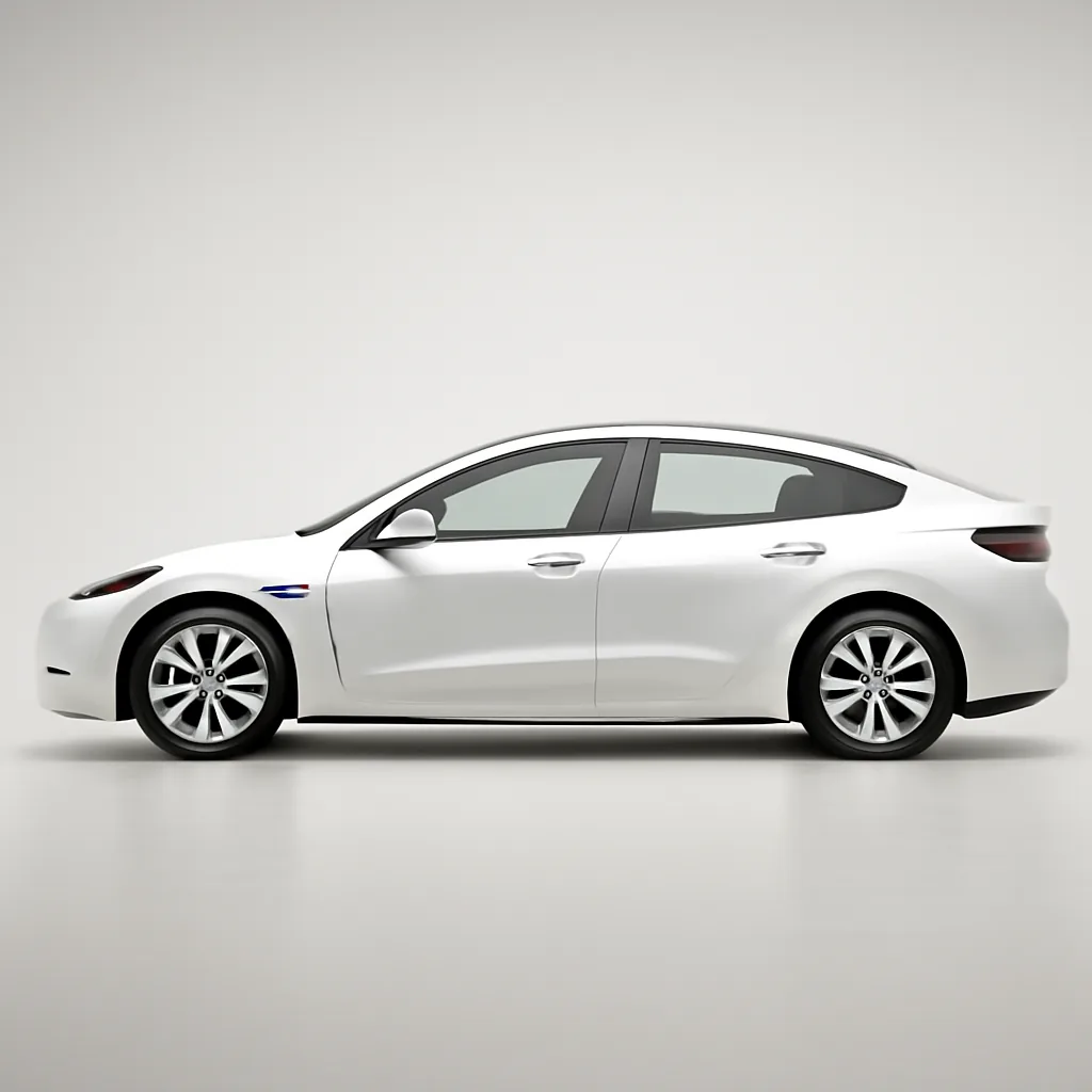 Tesla Model 3 2025–2026, вид сбоку
