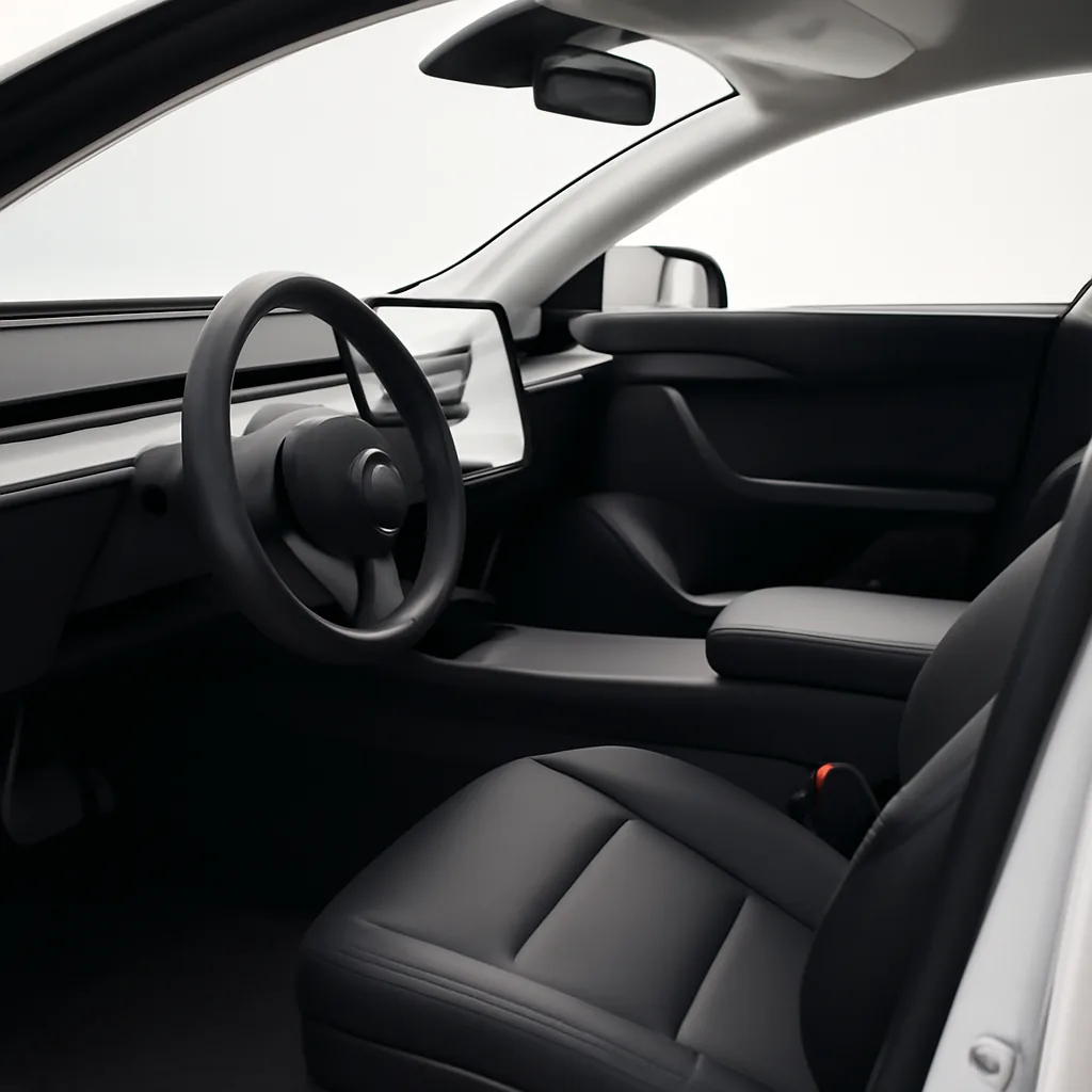 Tesla Model 3 2025–2026, интерьер · приборная панель