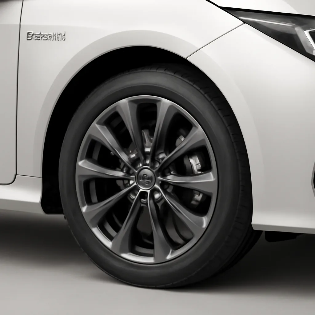 Toyota Corolla 2024–2026, колёсный диск крупным планом