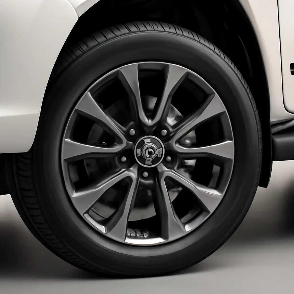 Toyota Hilux 2019–2021, колёсный диск крупным планом
