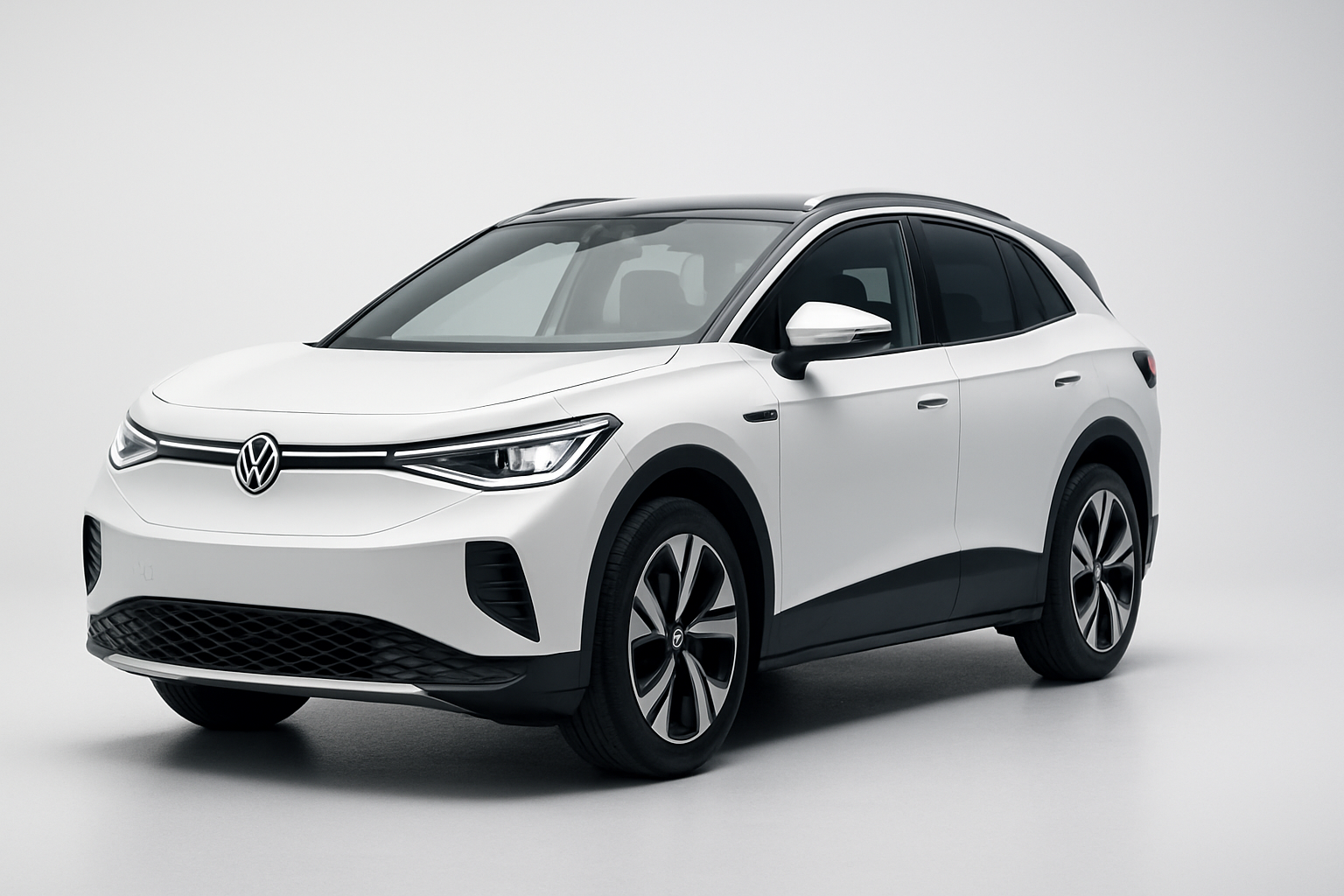 Volkswagen ID.4 2025 года, 3/4 фронт