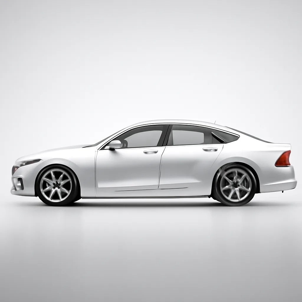 Volvo S90 2020–2022, вид сбоку